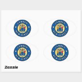 Camden New Jersey Ovale Sticker (Vel)