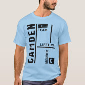 Camden Personalized Name Birthday Gift T-shirt (Voorkant)