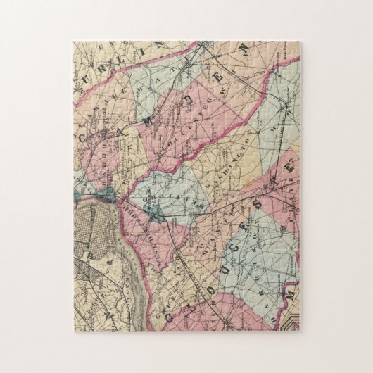 Camden, provincie Gloucester, NJ Legpuzzel (Verticaal)