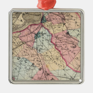 Camden, provincie Gloucester, NJ Metalen Ornament