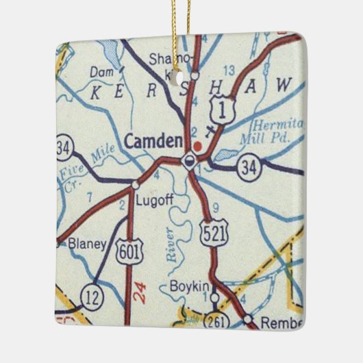 Camden SC  Keramisch Ornament (Links)