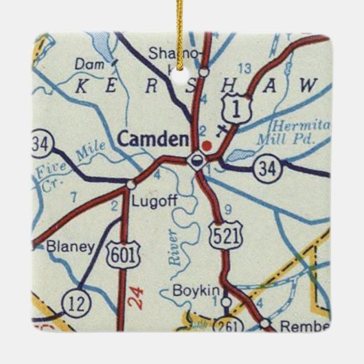 Camden SC Keramisch Ornament (Achterkant)