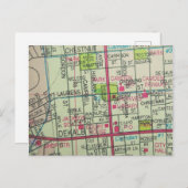 Camden, SC Map Briefkaart (Voorkant / Achterkant)