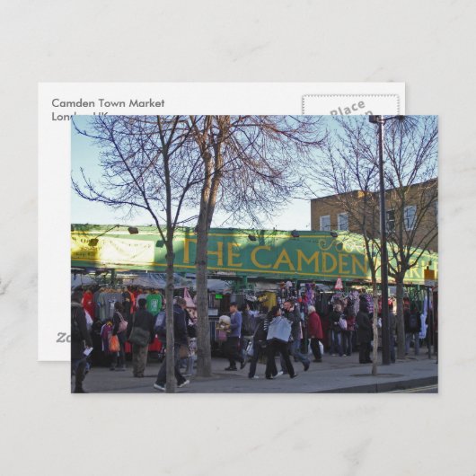 Camden Town Market Briefkaart (Voorkant / Achterkant)