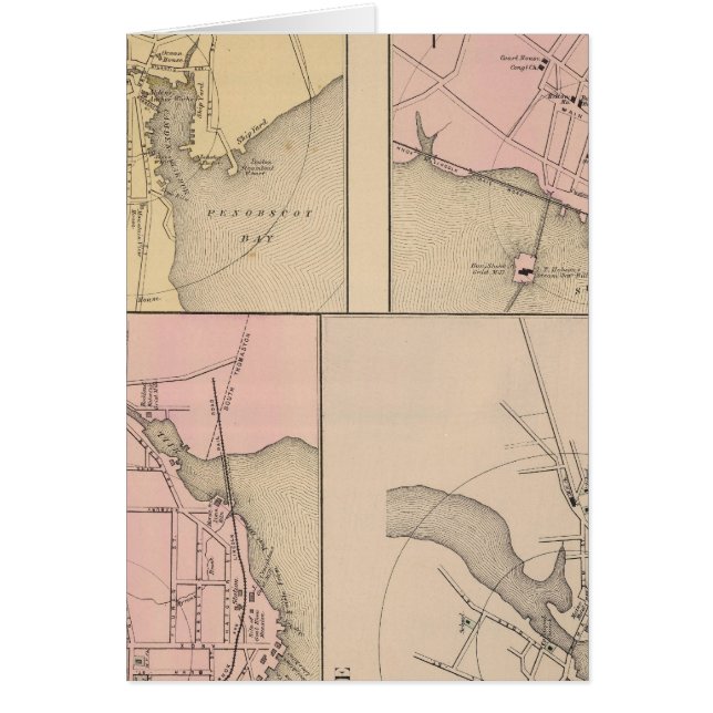 Camden, Wiscasset, Damariscotta, Newcastle (Voorkant)