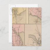 Camden, Wiscasset, Damariscotta, Newcastle Briefkaart (Voorkant / Achterkant)