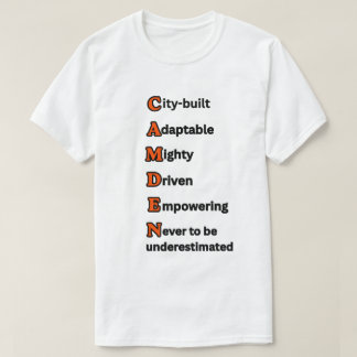 CAMDEN'S ROAR Motiverend Zwart Oranje Unisex T-shirt