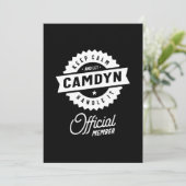 Camdyn Gepersonaliseerde Naam Verjaardag Cadeau Kaart (Staand voorkant)