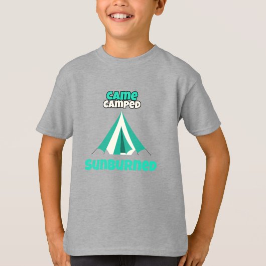 Came Camped Sunburned Desert Camping T-shirt (Voorkant)