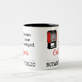 Came Saw Stamped Notional Public California Tweekleurige Koffiemok (Center)