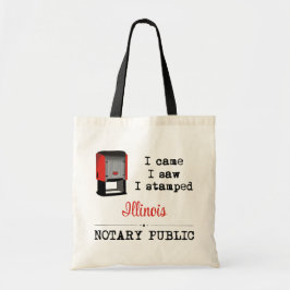 Came Saw Stamped Notional Public Illinois Tote Bag