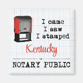 Came Saw Stamped Notional Public Kentucky Magneet (Voorkant)