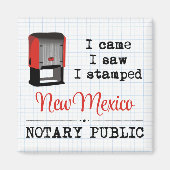 Came Saw Stamped Notional Public New Mexico Magneet (Voorkant)