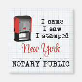 Came Saw Stamped Notional Public New York Magneet (Voorkant)