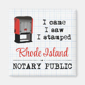 Came Saw Stamped Notional Public Rhode Island Magneet (Voorkant)