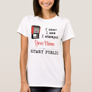 Came Saw Stamped Notional Public Stamp Gepersonali T-shirt