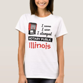 Came Saw Stamped Notional Public Stamp Illinois T-shirt