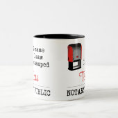 Came Saw Stamped Notional Public Texas Tweekleurige Koffiemok (Center)