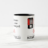 Came Saw Stamped Notional Public Utah Tweekleurige Koffiemok (Center)