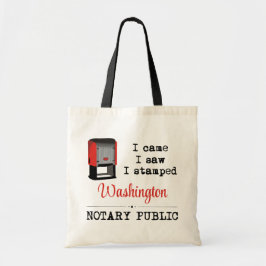 Came Saw Stamped Notional Public Washington Tote Bag