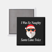 Came Twice Christmas Funny Naughty Dirty Raunchy G Magneet (Voorkant / Achterkant)