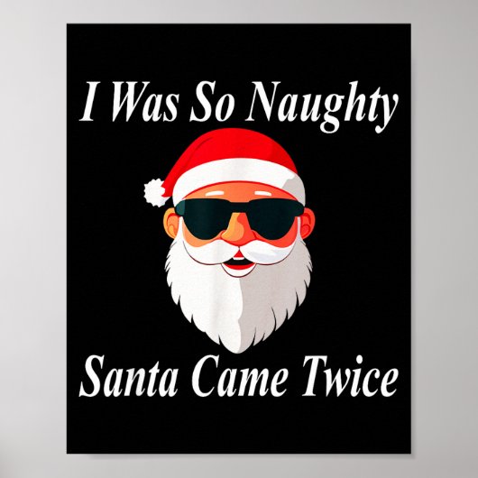 Came Twice Christmas Funny Naughty Dirty Raunchy G Poster (Voorkant)