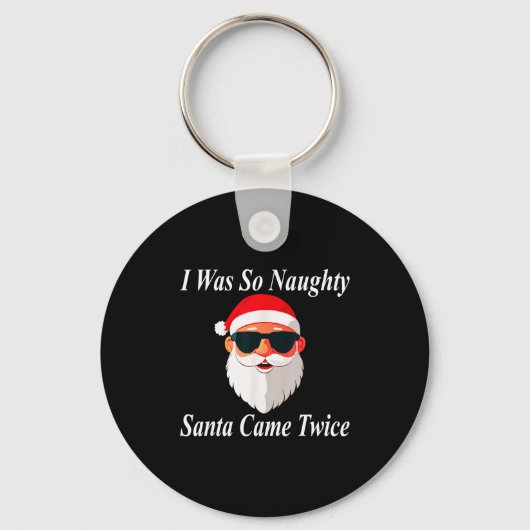 Came Twice Christmas Funny Naughty Dirty Raunchy G Sleutelhanger (Voorkant)