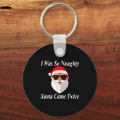 Came Twice Christmas Funny Naughty Dirty Raunchy G Sleutelhanger (Voorkant)