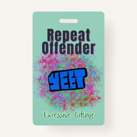 Camedian Repeat Offender ID-badge Badge (Voorkant)