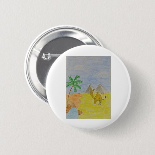Camel6 Ronde Button 5,7 Cm (Voorkant /achterkant)
