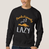 Camel Ambitious Lazy Sleep  Motivate Inspire Trui (Voorkant)