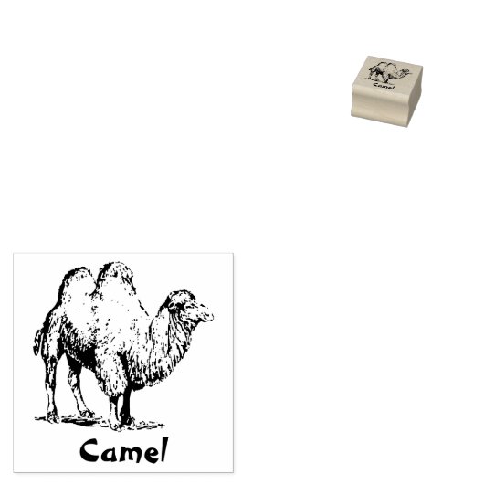 CAMEL ANIMAAL RUBBER STEMP RUBBERSTEMPEL (Gestempeld)