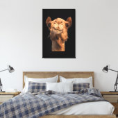 Camel Animal Face Canvas Afdruk (Insitu (Slaapkamer))