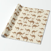 Camel Animal Pattern Cadeaupapier (Uitgerold)