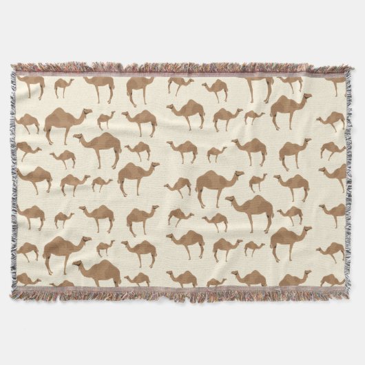 Camel Animal Pattern Deken (Voorkant)
