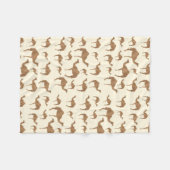 Camel Animal Pattern Fleece Deken (Voorkant (Horizontaal))