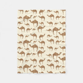 Camel Animal Pattern Fleece Deken