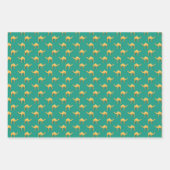Camel Animal Pattern Green Inpakpapier Vel (Voorkant)