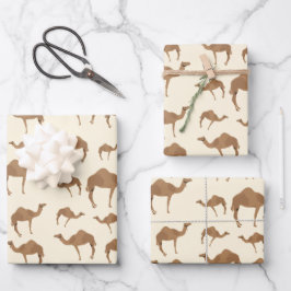 Camel Animal Pattern Inpakpapier Vel