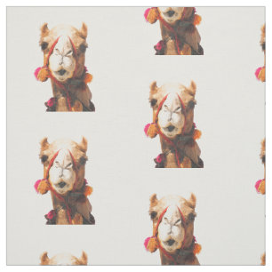 Camel Animal Portrat Stof