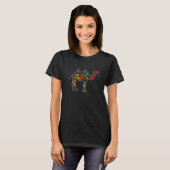 Camel Animals Puzzle Piessm Autisme Awareness T-shirt (Voorkant volledig)