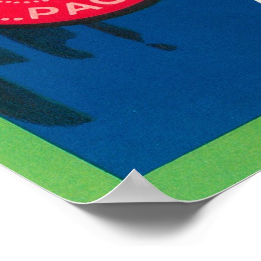 Camel Apple Label - staat Washington Poster (Hoek)