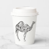 Camel - arabian culture papieren bekers (Achterkant)
