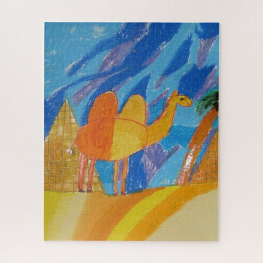 Camel Art door kinderen tekenen Legpuzzel (Verticaal)
