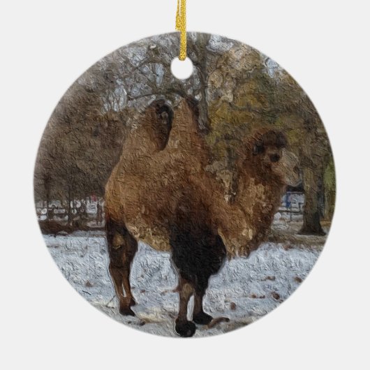 Camel Art Keramisch Ornament (Achterkant)