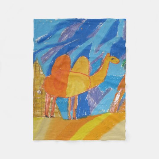Camel Art van kinderen Fleece Deken (Voorkant)