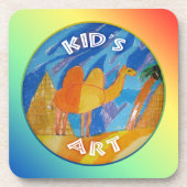 Camel Art van kinderen Onderzetter (Voorkant)