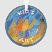 Camel Art van kinderen Ornament (achterkant)