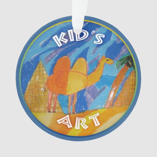 Camel Art van kinderen Ornament (voorkant)
