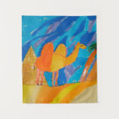 Camel Art van kinderen Wandkleed (Voorkant)